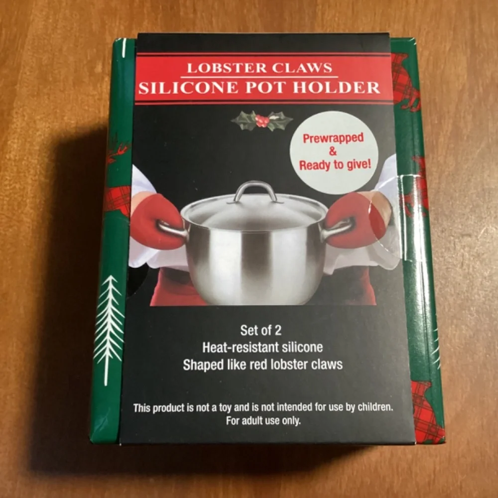 Lobster Claws Silicone Pot Holder New with tag Prewrapped & ready to go